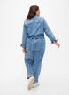 Jumpsuit i langermet denim, Light Blue Denim, Model image number 1