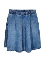 Kort denim skaterskj&oslash;rt, Bl&aring;