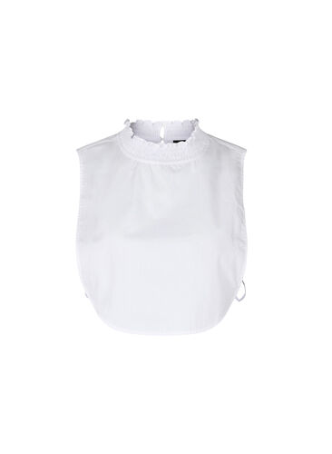 Skjortekrage med smock, Bright White, Packshot image number 0