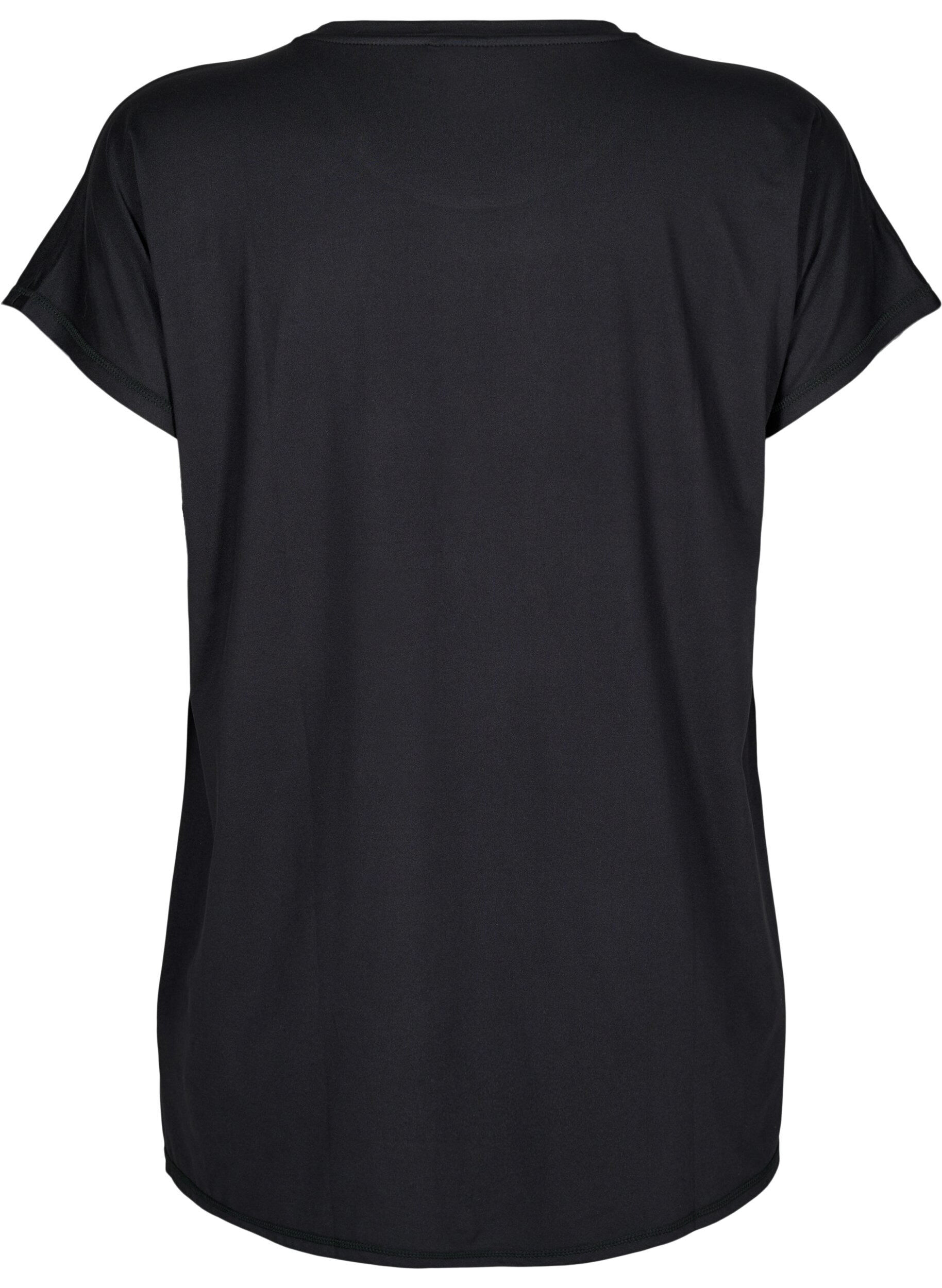 ZizziLang trengings T-skjorte, Svart, Packshot image number 1