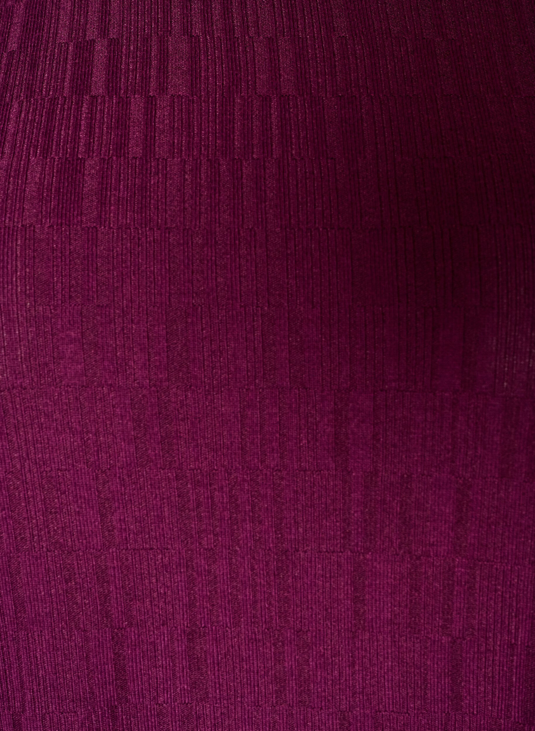 ZizziBluse med tekstur og 3/4 ermer, Lilla, Packshot image number 2