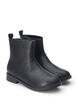 Wide fit - Chelsea-støvel i skinn, Black, Packshot image number 1