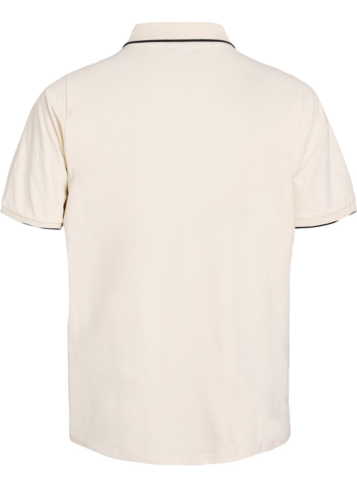 Kortermet poloskjorte, Beige, Packshot image number 1