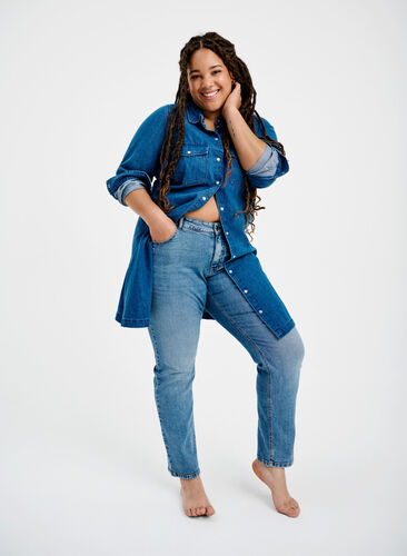 Tofarget Mille Mom Fit Jeans, Lt. B. Comb, Image image number 0