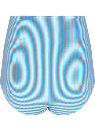 Zizzi Stripete bikinitruse med ekstra høy midje, Blå, Packshot image number 1