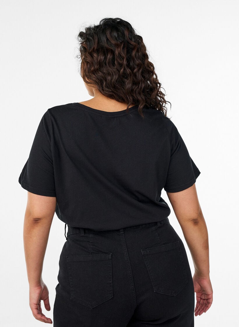 FLASH - T-skjorte med trykk, Svart, Model image number 2