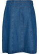A-formet denimskj&oslash;rt med b&oslash;lgete knappestolpe, Bl&aring;, Packshot image number 1
