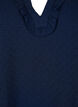 Langermet bluse med struktur, Navy Blazer, Packshot image number 2