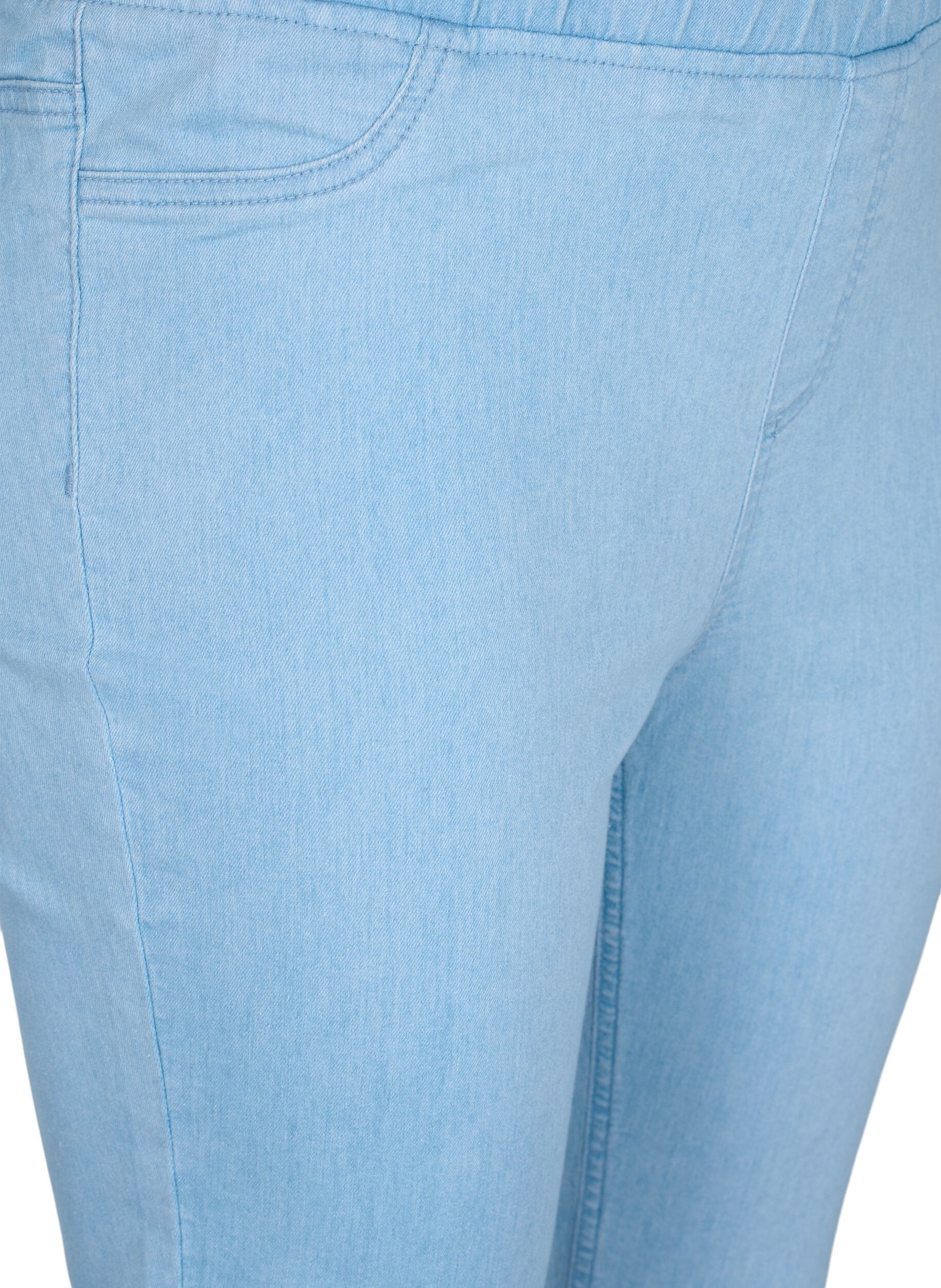 Zizzi Jeggings med lommer, Light blue, Packshot image number 2