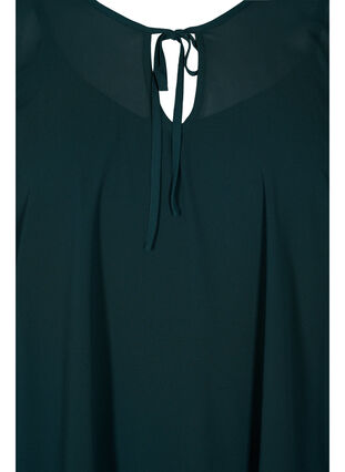 Mønstrete bluse med knyting og korte ermer, Scarab, Packshot image number 2