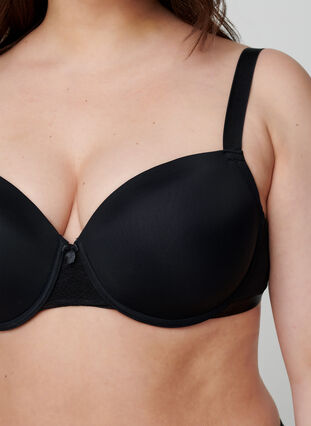 Formstøpt BH med netting, Black, Model image number 3