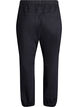 Joggebukse i denim med lommer, Svart, Packshot image number 1