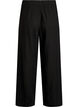 Bukser med vide ben i lin og viskose, Svart, Packshot image number 1
