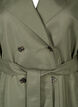 Kort trenchcoat med belte, Grønn, Packshot image number 2