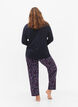 Pyjamasbukser i bomull med trykk, Bl&aring;, Model image number 1