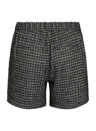 Zizzi Loose fit boucléshorts med lommer, Svart, Packshot image number 1