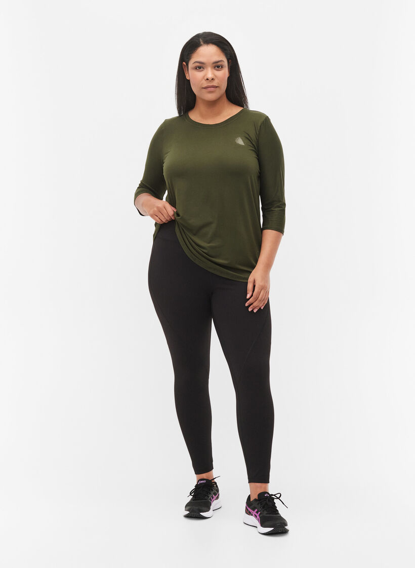 Treningsgenser med 3/4-ermer, Forest Night, Model