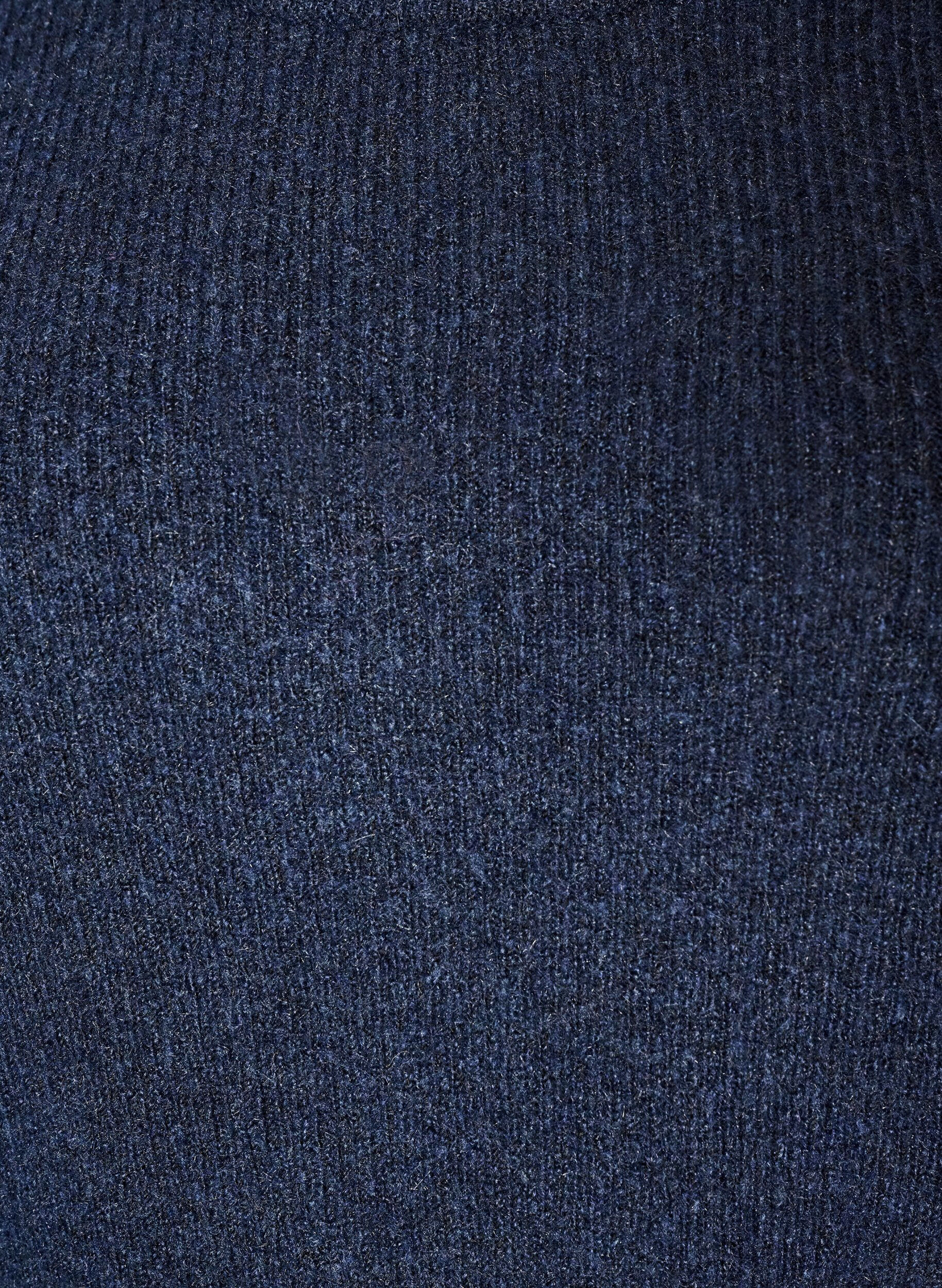 ZizziMelert strikkebluse med rund hals, Bl&aring;, Packshot image number 2