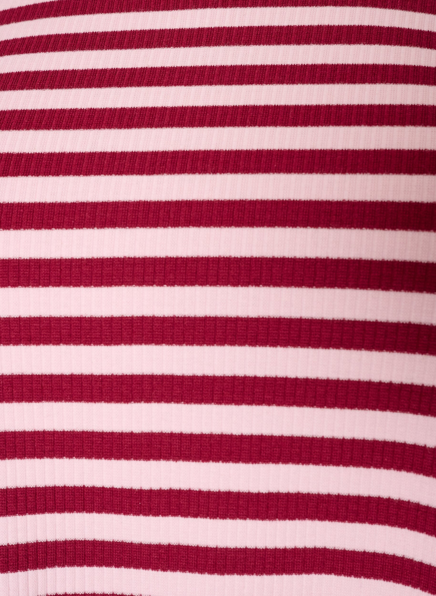 ZizziStripete bluse med lange ermer, Rosa, Packshot image number 2
