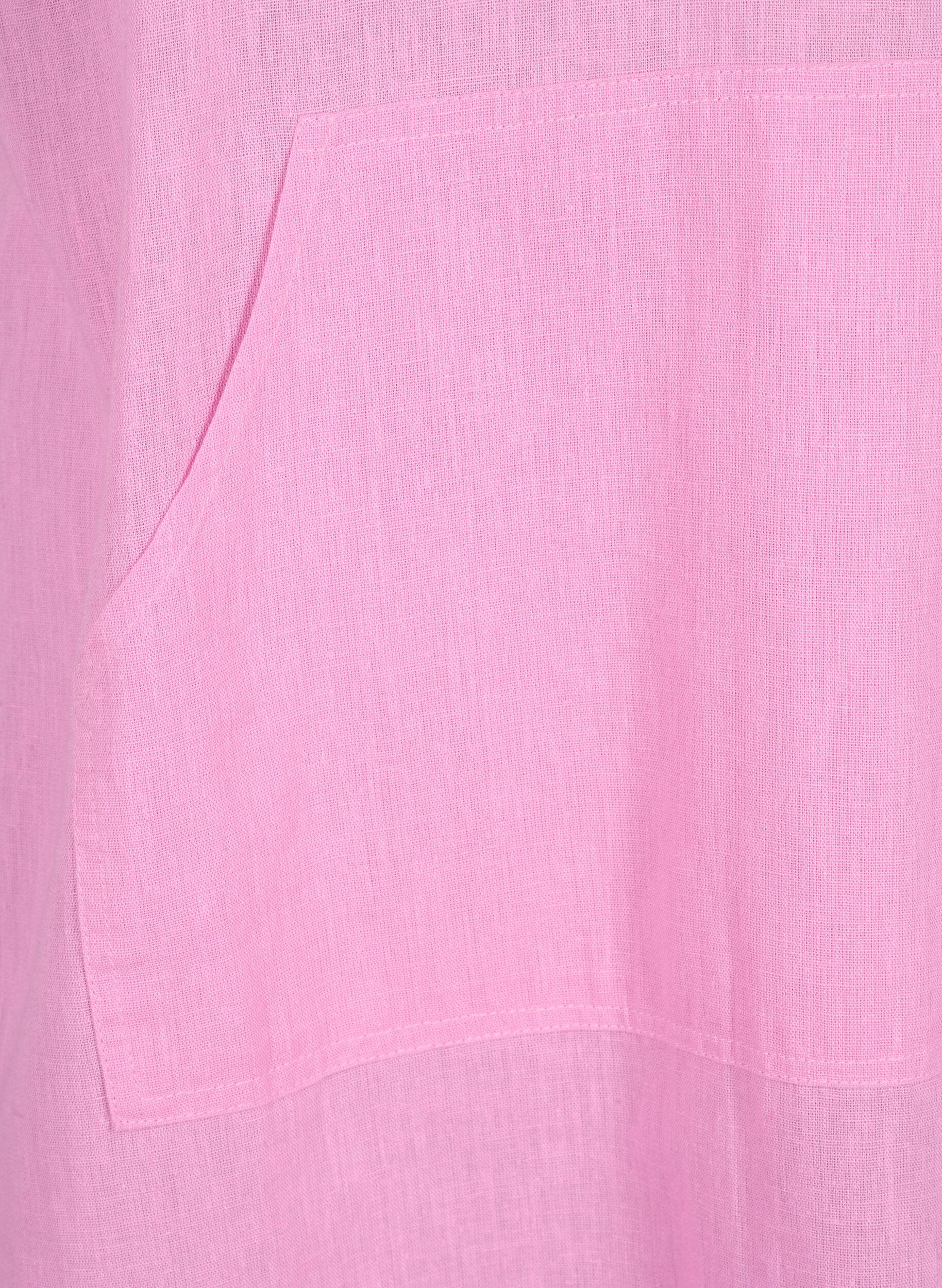 Zizzi Hettekjole i bomullsblanding med lin, Rosebloom, Packshot image number 2