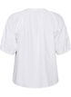 Skjortebluse med knappelukking og knytebelte, Hvit, Packshot image number 1