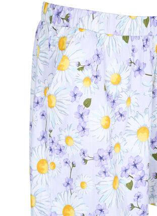Løs pysjamas shorts med mønster, Lavender Blue AOP, Packshot image number 2