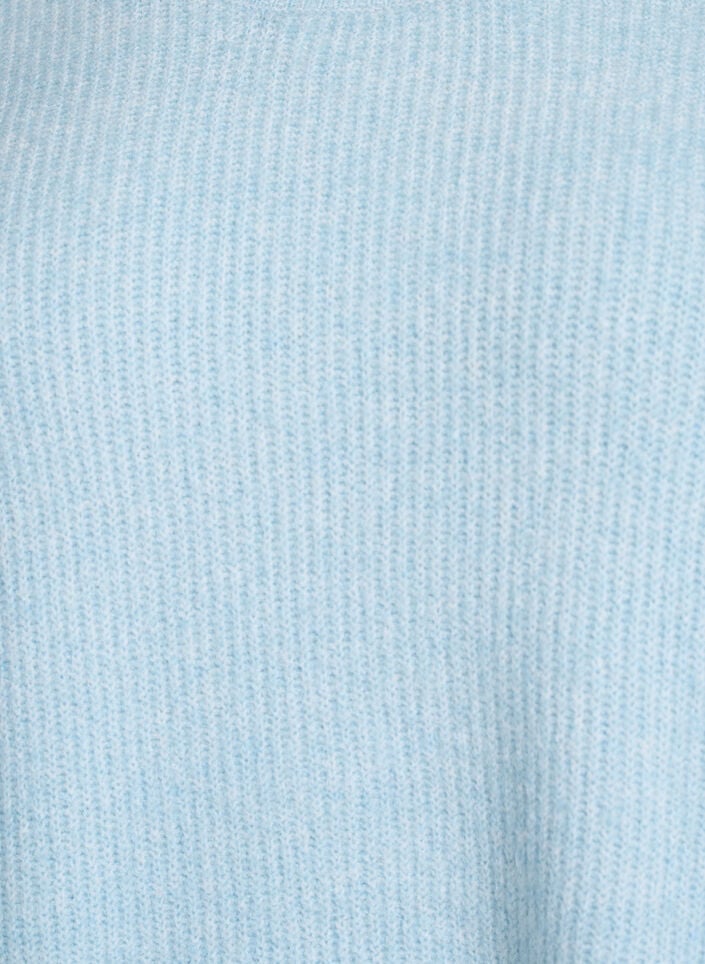 Løs strikk med 3/4-ermer, Blå, Packshot image number 2