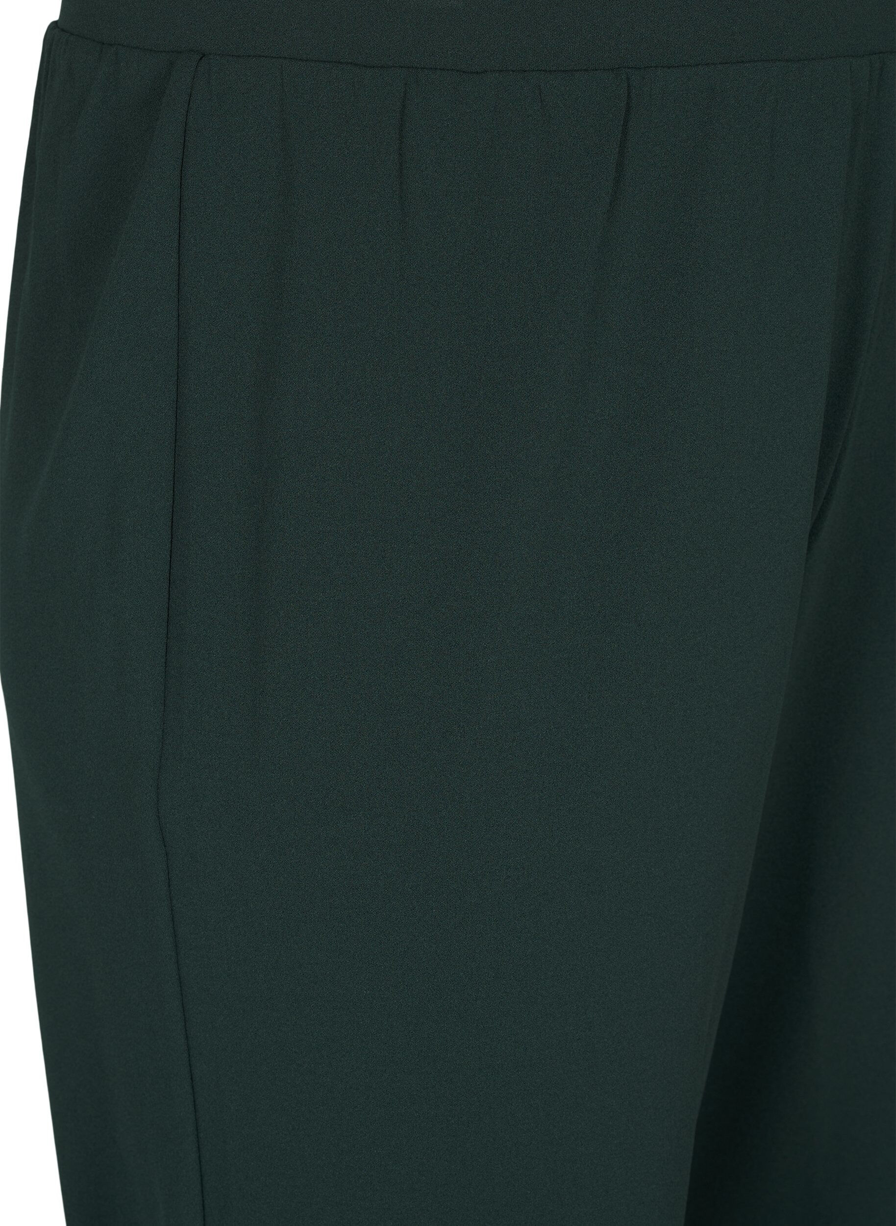 ZizziBukser med rett passform, Gr&oslash;nn, Packshot image number 2