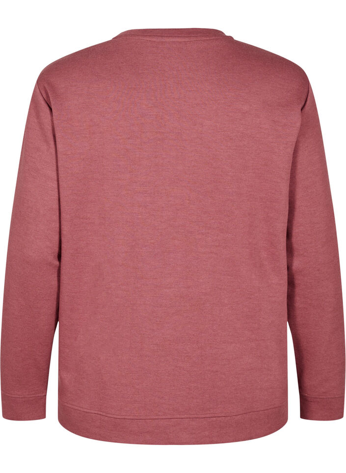 FLASH - Genser med crewneck, Brun, Packshot image number 1