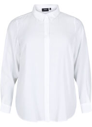 Skjorte med stripet tekstur, Bright White
