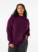 Strikket ullbluse med høy hals, Potent Purple Mel., Model image number 0