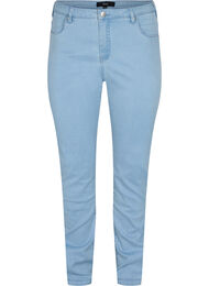 Slim fit Emily jeans med normal h&oslash;yde i livet, Bl&aring;