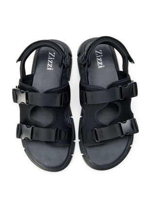 Wide fit sandal, Black, Packshot image number 1