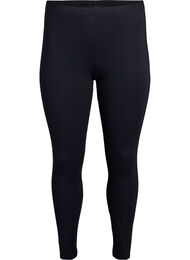 Ankellange leggings i viskose, Black