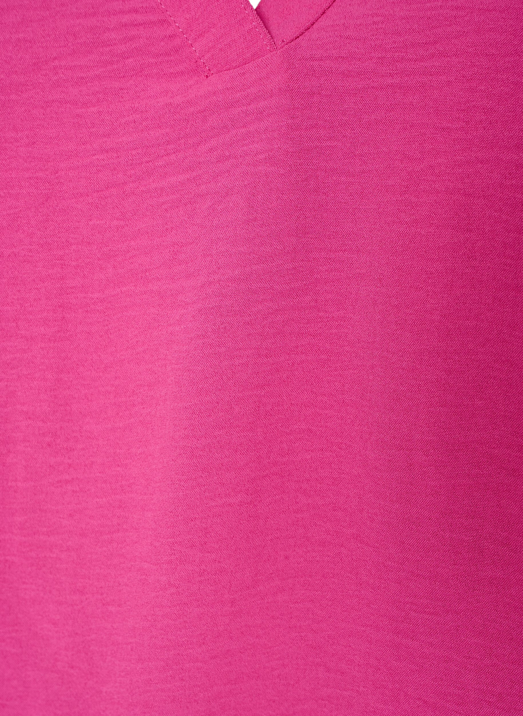 ZizziErmel&oslash;s overdel med rynkedetaljer, Rosa, Packshot image number 2