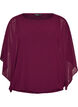 Chiffonbluse med ballongeffekt, Lilla, Packshot image number 0