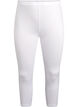 Basisleggings i viskose med 3/4-lengde, Hvit, Packshot image number 0