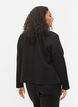 Kort blazer uten lukking, Black, Model image number 1