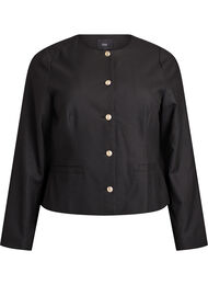 Kort jakke med gullfargede knapper, Black