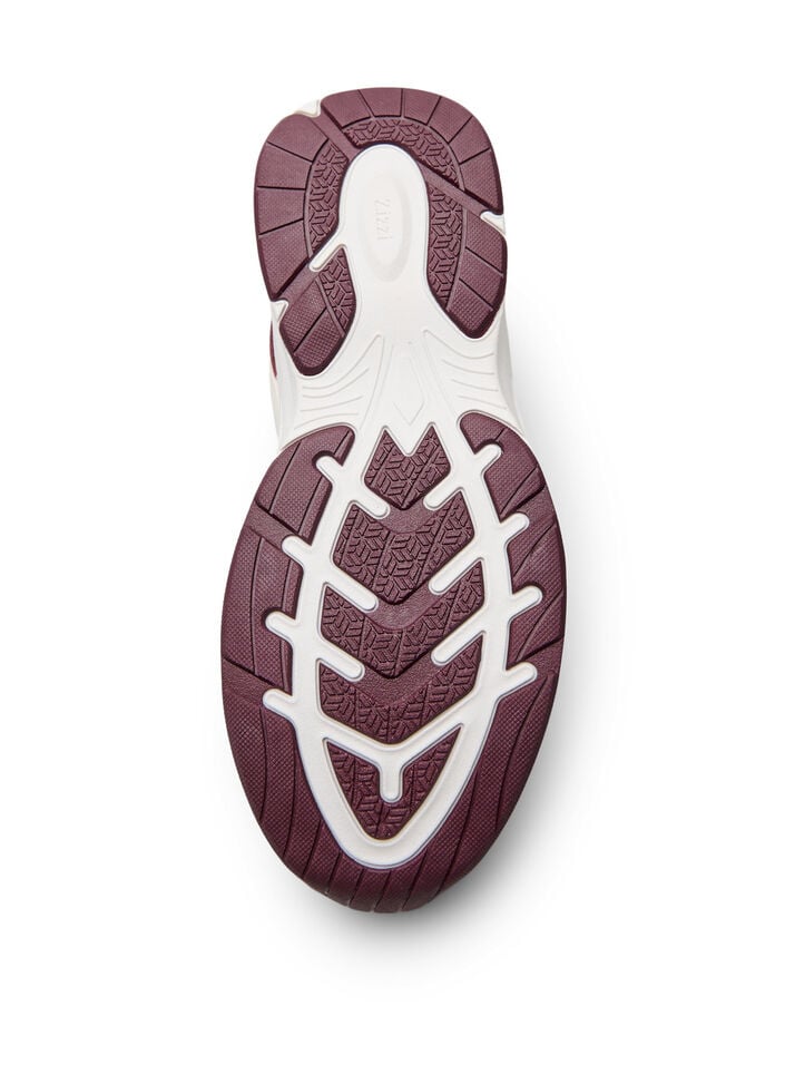 Sporty sneakers med mesh, R&oslash;d, Packshot image number 4