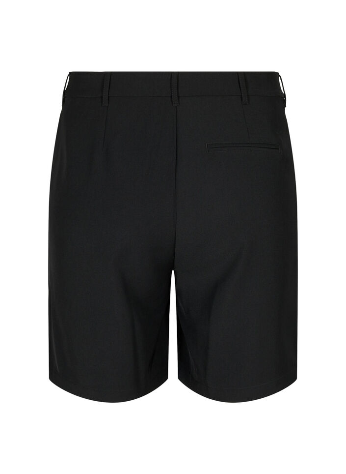 Bermudashorts med høy midje, Black, Packshot image number 1
