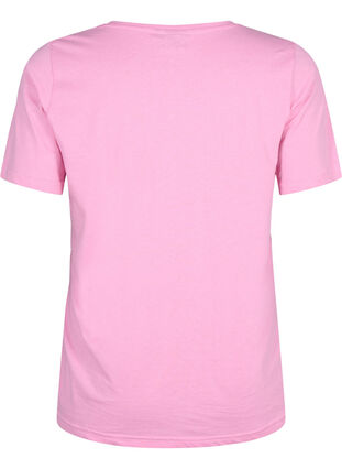 FLASH - T-skjorte med V-hals, Begonia Pink, Packshot image number 1