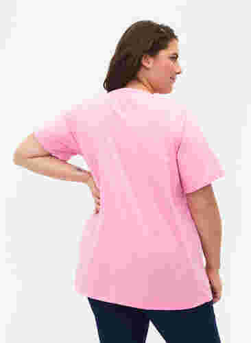 FLASH- T-skjorte med rund hals , Begonia Pink, Model image number 1