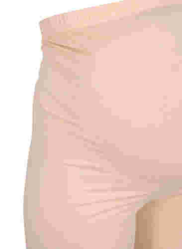 Tettsittende gravidshorts i bomull, Frappé, Packshot image number 2