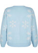 Julestrikket cardigan, Cerulean Comb, Packshot image number 1