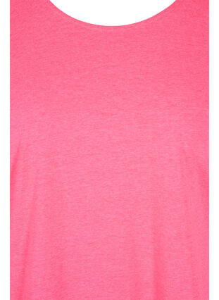 Neonfarget T-skjorte i bomull, Neon Pink, Packshot image number 2