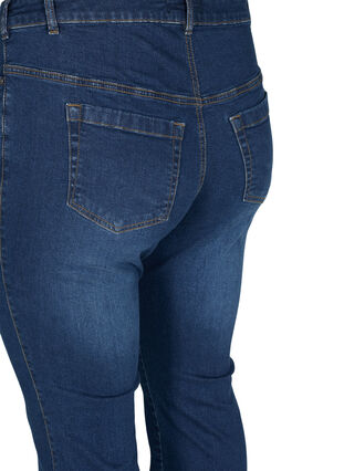 Zizzi Ellen bootcut jeans med høy midje, Blå, Packshot image number 3