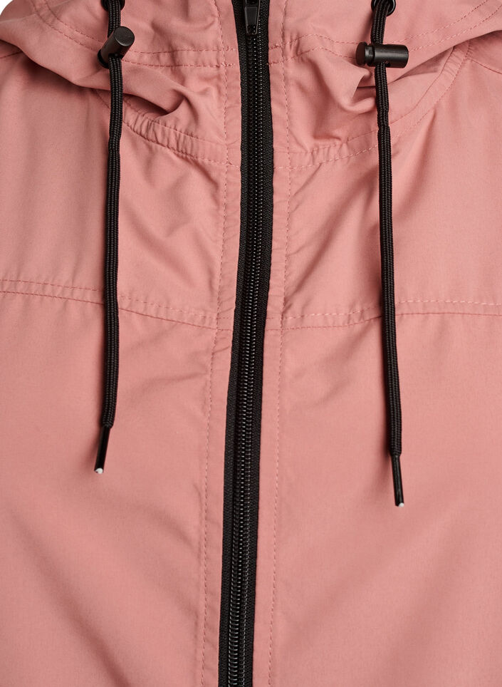 FLASH - Vannavstøtende parkas med hette, Rosa, Packshot image number 2