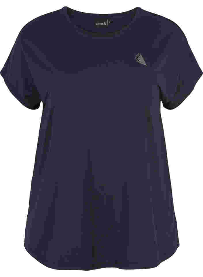 Ensfarget T-skjorte til trening, Night Sky, Packshot image number 0