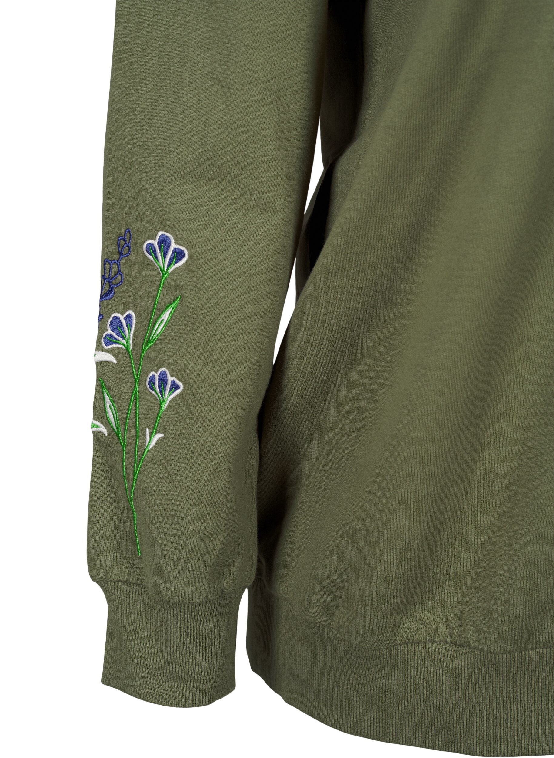 Zizzi Genser med broderte blomster, D. L. Green W. emb., Packshot image number 3